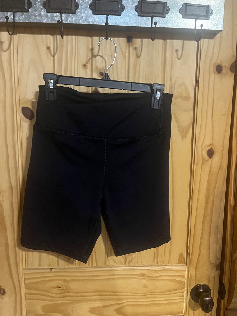 Outdoor Voices Crossover  Black High-Rise Bike Shorts